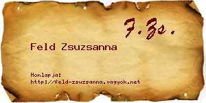 Feld Zsuzsanna névjegykártya