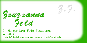 zsuzsanna feld business card